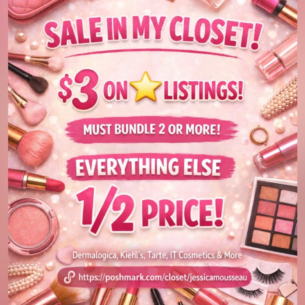 Makeup Sale Graphic - Pink Promotional Poster